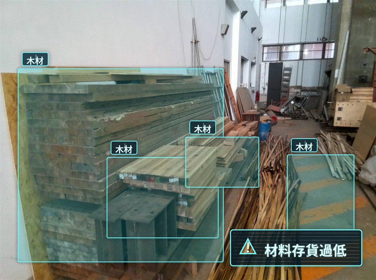 AI recognizing on-site materials and equipment status